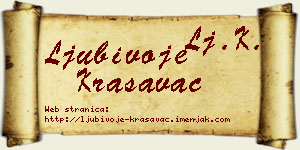 Ljubivoje Krasavac vizit kartica